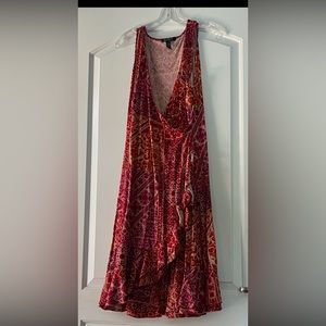 Women’s Lauren by Ralph Lauren wrap dress with ruffles Size XL